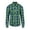 Mint Green, variant on Men Plaid Flannel Shirt Long Sleeve Button Down Regular Fit Casual Checkered Heavyweight Fall Winter Jacket