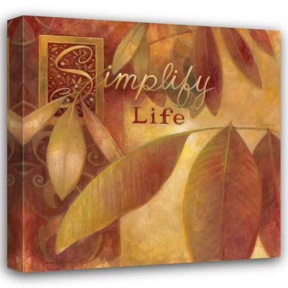 Elaine Vollherbst-Lane 26x26 Gallery Wrapped Canvas Wall Art Titled - Simplify