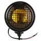 thumbnail image 1 of Faro Universal para motocicleta, lente ámbar, lámpara redonda Retro con protector de parrilla, 120W, 6 pulgadas, 1 of 5