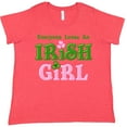 thumbnail image 3 of Inktastic Loves an Irish Girl Women's Plus Size T-Shirt, 3 of 5