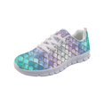 thumbnail image 4 of Chririnla Mermaid Scales Trekking Outdoor Sneaker, Lace up Lightweight Mesh Running Shoes for Jogging and Gym, 4 of 11