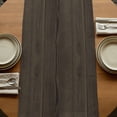 thumbnail image 5 of Table Runners 108 Inches Long Dress Scarves, Spring Leaves Farmhouse Coffee/Dining/Kitchen Table Runner for Living Room, Pastoral Garden Botanical Brown Wooden 13x108 Inch, 5 of 9