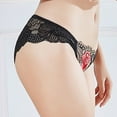 thumbnail image 4 of Aayomet Culottes Grande Taille pour Femmes, String Ouvert, Lingerie, Pyjama (Noir, G), 4 of 5