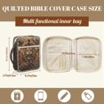 thumbnail image 7 of ZUXONGSY Lion Cross Raven Print Bible Cover for Women Quilted Bible Bag Portable Scripture Bag with Handle Handbag for Daily Commuter, 7 of 7