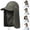 Green, variant on Foldable Fishing Sun Hat with Neck Flap & Face Cover, UPF 50+ Wide Brim UV Protection Baseball Cap for Men Women Hiking Outdoor Work, Khaki