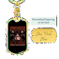 thumbnail image 3 of Firefighters Run Towards Flames Stainless Steel or 18k Gold Premium Swivel Dog Tag Keychain, 3 of 10