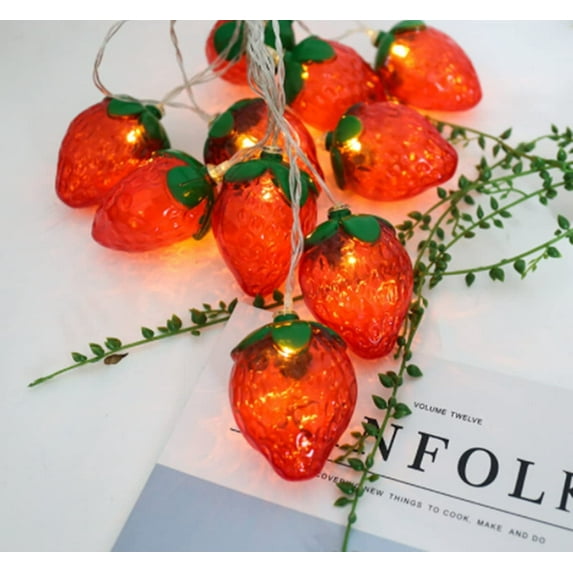 LINLIN Fruit String Lights, Lemon Slice Decor Lights Battery Operated Fairy String Light for Wall, Christmas, Nursery, Party