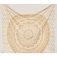thumbnail image 5 of RAJRANG Golden Mandala Tapestry – 90x84 Inch Queen Size Cotton Wall Hanging, Bohemian Ombre Tapestry for Bedroom or Living Room Decor, White and Gold Mandala Bedspread Blanket, 5 of 5