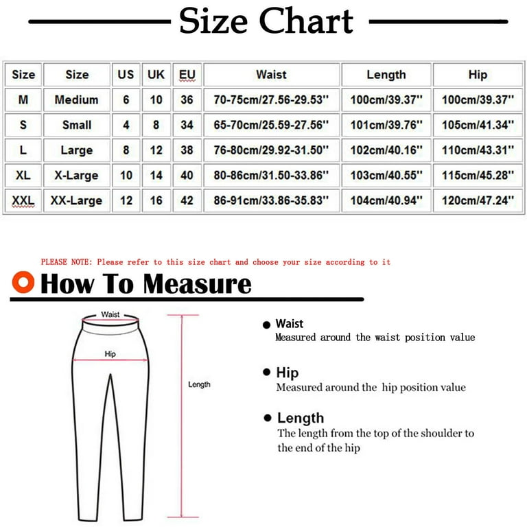 Bigersell Cute Distressed Pants Full Length Pants Women's Fashion Casual  Solid Elastic Waist Trousers Long Straight Pants Pant Leggings for Ladies