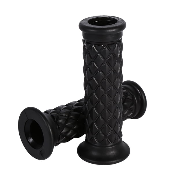 Universal Rubber Motorcycle Handlebar Hand Grips Anti Skid, Grids for Safe Driving, Suitable for Most Motorcycles