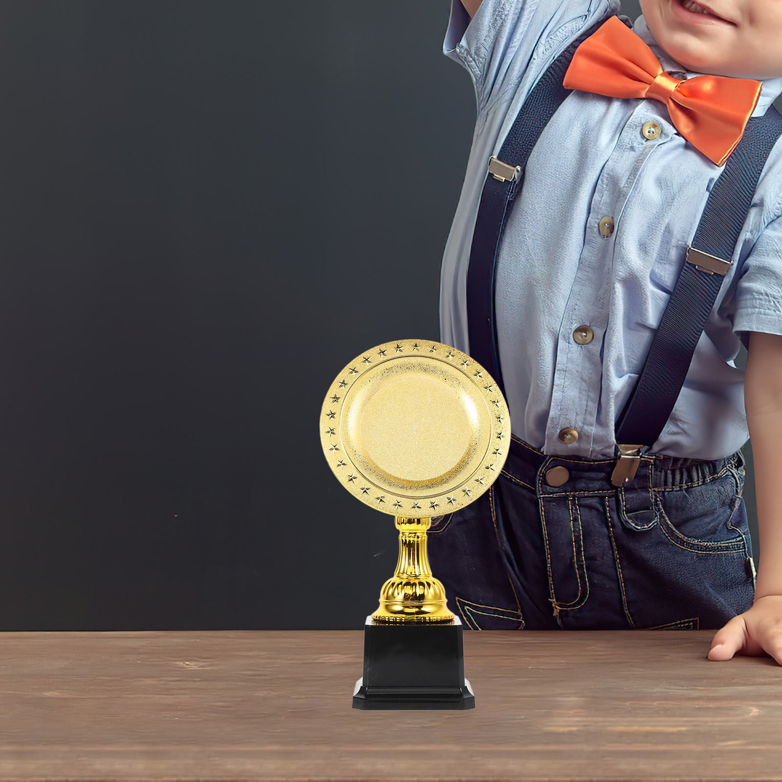 PENIKOKO 1Set Golden Plastic Trophy for Kids Trophy Awards in Team Building Events