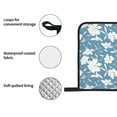 thumbnail image 4 of Honeii Lilies Flowers Pattern Oven Mitts and Pot Holders, Silicone Oven Gloves,500 F Heat Resistant Oven Mitts Sets, 4PCS, 4 of 6
