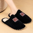 thumbnail image 4 of Corduroy House Slippers for Women Lightweight Soft Sole Fleece Lined Indoor Slippers Non Slip Bedroom Shoes, 4 of 4