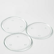 Richland Round Glass Pillar Plate 8" Set of 8