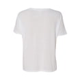 thumbnail image 3 of Bella-Canvas B8815 Womens Slouchy V-Neck T-Shirt- White- Small, 3 of 3