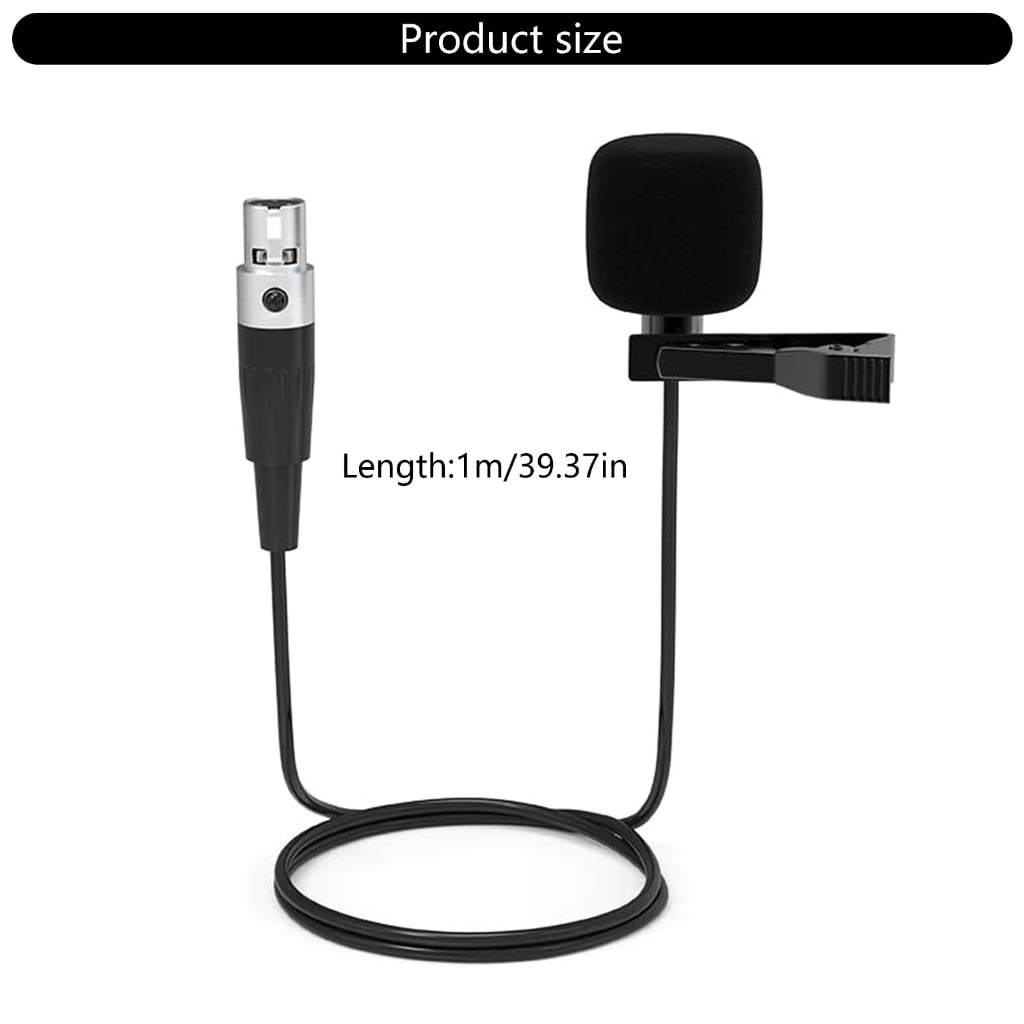 Zeiwohndc Clip on Microphone for Streaming and Recording Lapel Mic with Noise Reduction