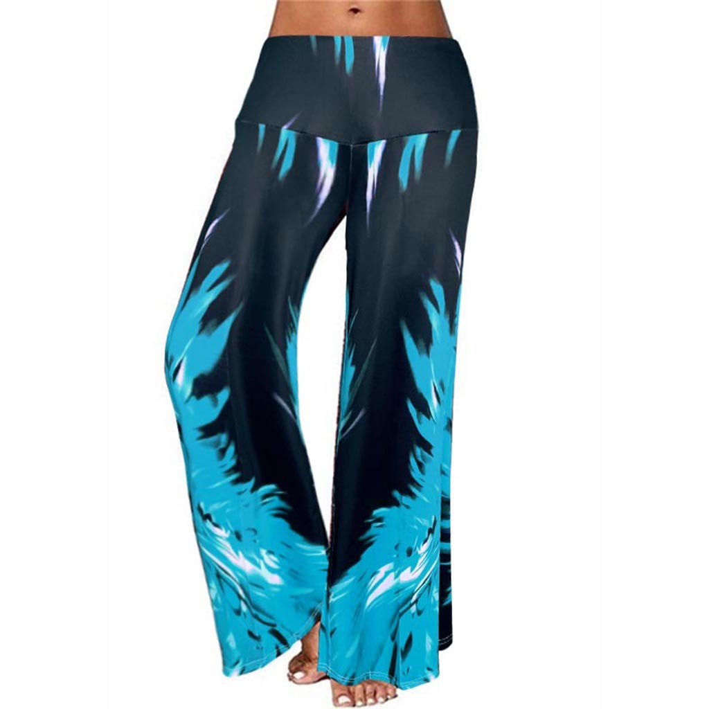 tie dye flared trousers