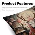 thumbnail image 2 of Bohemia Velvet Throw Pillow Covers Set of 2 - 16x16, 18x18, 20x20 Inches - Unique Patterns - Bed Pillow Inserts Included for Various Occasions, 2 of 6