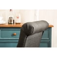 thumbnail image 6 of Solid Wood Tufted Parsons Dining Chair Set in Charcoal / Improve Kitchen or Dining Room Look, 6 of 6