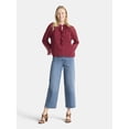 thumbnail image 3 of Time and Tru Women's Ruffle Blouse with Long Sleeves, Sizes XS-XXXL, 3 of 5