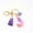 J, variante sur SIfdSeng Décorations Suspendues Extérieures Porte-Clés Lettre en Résine Scintillante Lumineuse, Couture de Couleur Couture Fluide Soverell, Porte-Clés Goutte de Colle Violette English Character