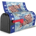 thumbnail image 4 of Independence Day Mailbox Covers Magnetic Standard Size 18" X 21" Patriotic American Flag Mailbox Covers Magnetic Mailbox Covers Mailbox Wraps Post Box Cover Decor for Garden Yard Home, 4 of 6
