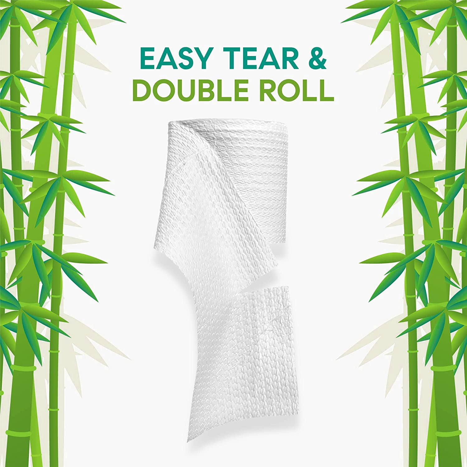 Bamboo Toilet Paper - Tree-Free Environment Safe Biodegradable Septic-Safe Fragrance Free Strong Dependable Panda Friendly Absorbent Bathroom Tissue 3-Ply - (12 Rolls)… Bleached
