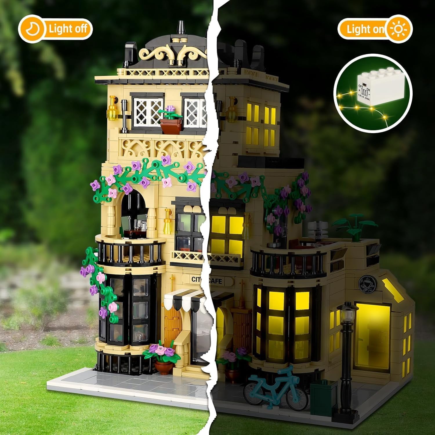NAYIHOOP City Shop Building Sets Three-Story House for Boys Girls Compatible with Lego