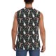 thumbnail image 4 of Fotbe Christmas cute deer old man Men's Camiseta sin Mangas Estampada para Hombres, Playera Casual para Gimnasio, Entrenamiento, Playa-Large, 4 of 7
