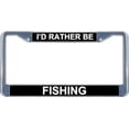 thumbnail image 1 of I'd Rather Be Fishing License Frame.  Free Screw Caps Included, 1 of 2