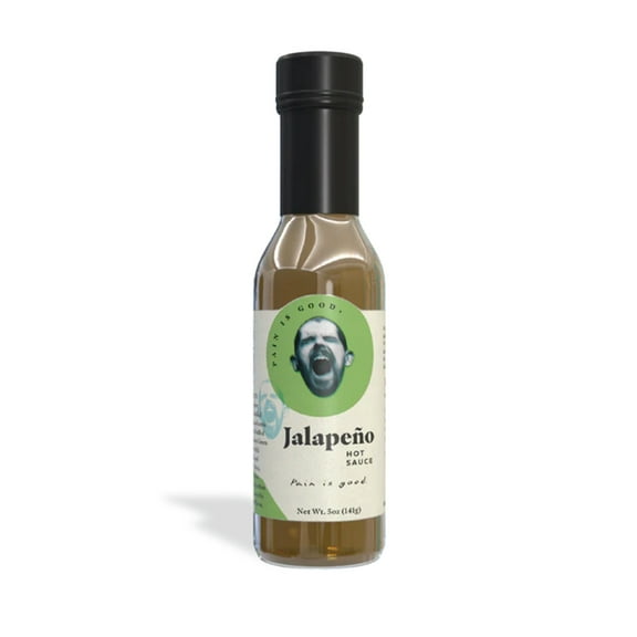 Pain Is Good Jalapeno Hot Sauce, All-Natural, 5 fl oz Bottle