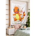 thumbnail image 3 of Tapiz de Charmander, gran pancarta para colgar en la pared, tapiz estético, póster artístico de fondo para dormitorio, sala de estar, dormitorio, decoración del hogar, 90 x 60 pulgadas, 3 of 8
