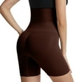 thumbnail image 3 of Defitshape Women's Thigh Slimmer Body Shaper Hip Lifter Tummy Control Shapewear Shorts High Waisted Coffee Medium, 3 of 3