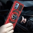 thumbnail image 3 of For Motorola Moto G Power 5G 2023 Hybrid Dual Layer with Rotate Magnetic Ring Stand Holder Kickstand Shockproof Cover ,Xpm Phone Case [ Red ], 3 of 7