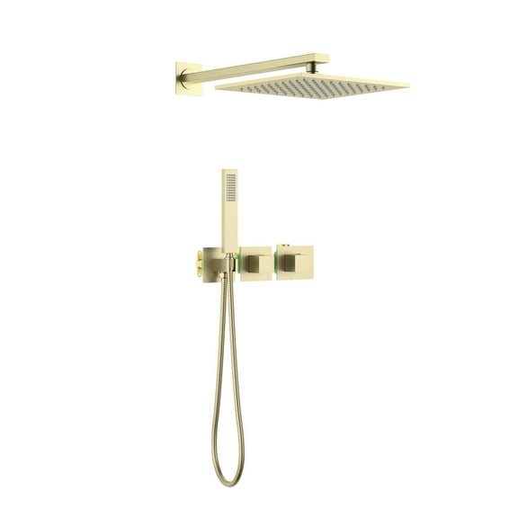 Kibi Cube 2 Function Thermostatic Shower System With Rough In Valve