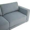 thumbnail image 4 of Modern Sofa Couches for Living Room,Mid-Century Upholstered Sofa Furniture with Sturdy Wooden Legs for Living Room,Bedroom,Grey, 4 of 7