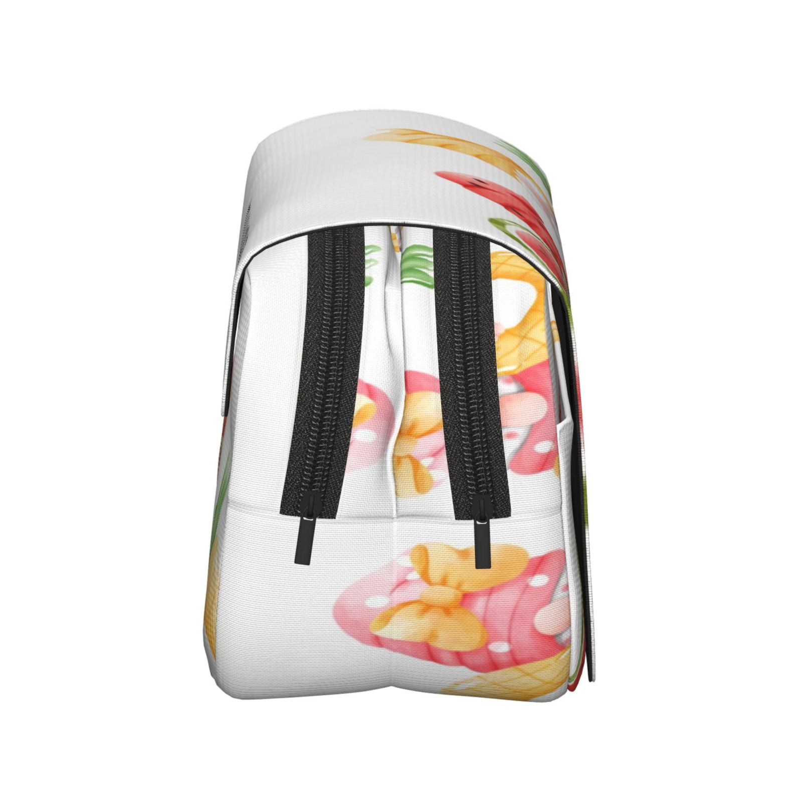 Rateoe Summer Gnome Pattern Double Clamshell Pen Case, Storage Organizer with Two Zipper Compartments– Holds Up to 50 Pencils & Pens