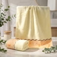 thumbnail image 4 of Aufmer 13.3 X 29.1 In Three Color Plain Style Quick Absorbent Towel Light Thin Portable Design For Summer Dorm Family Daily Cleaning Wiping Work, 4 of 6