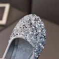 thumbnail image 5 of GYRATEDREAM Toddler Girl Mary Jane Shoes Low Heel Dress Shoes Glitter Princess Ballet Flats for Kid Girl, 5 of 11