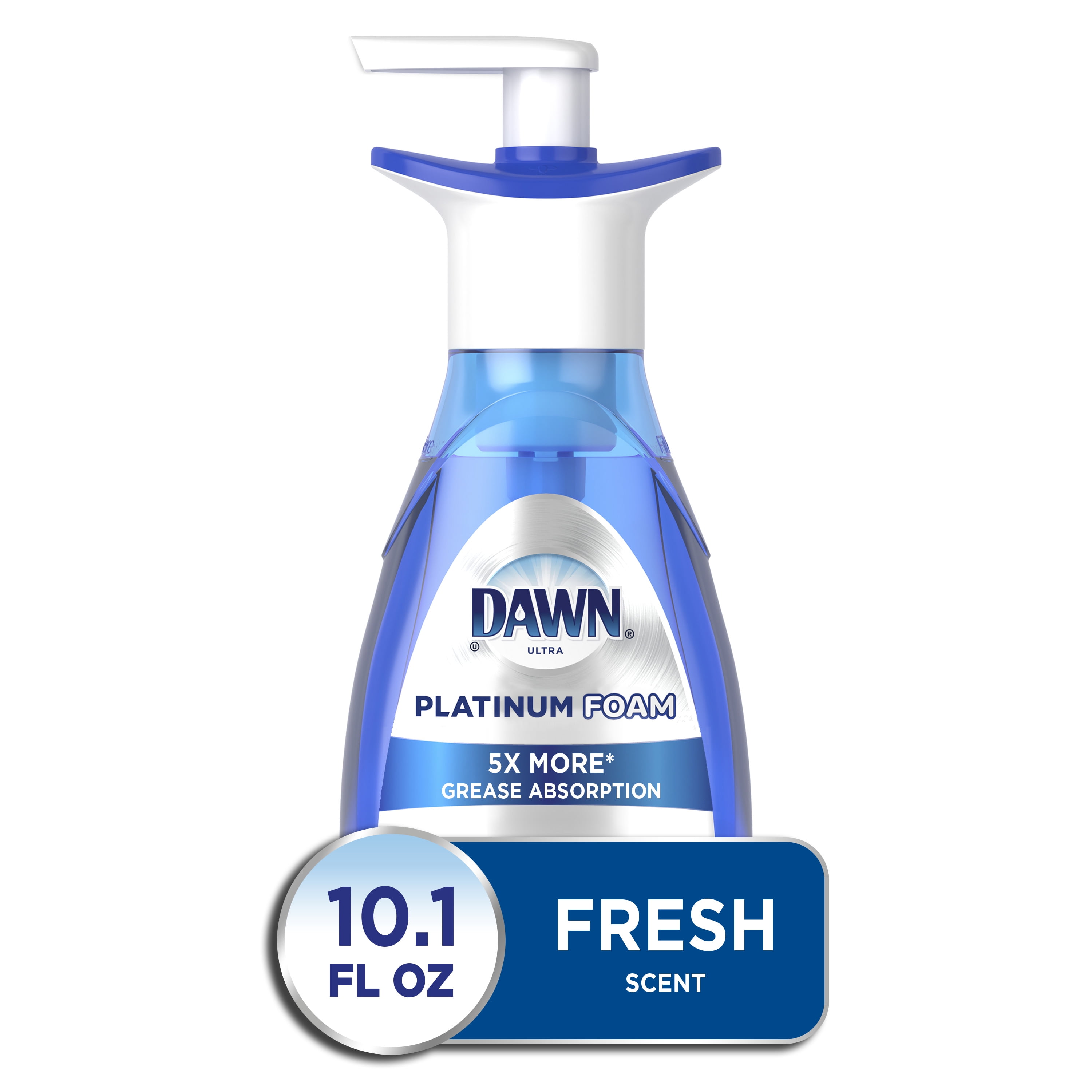 Dawn Ultra Platinum Foam Dish Soap, Fresh Rapids Scent, 10.1 fl oz