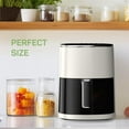 thumbnail image 2 of Air Fryer, 6-Quart Smart Air Fryer, 12-in-1 Functions - Air Fry, Roast, Reheat, Dehydrate, Bake, Steam, and More, 400Â°F Max Temperature, Beige, 2 of 7