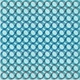 thumbnail image 1 of Ahgly Company Tapis d'Intérieur Lavable en Machine Carré Transitionnel Bleu Lierre, 8 Pieds Carré, 1 of 7