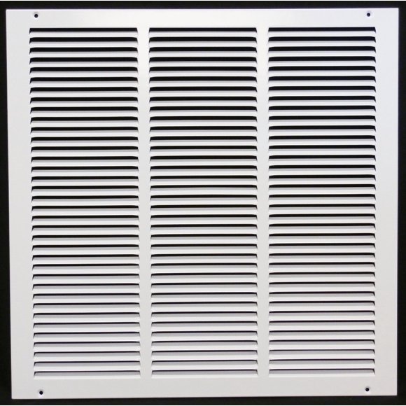 4" x 22" Return Air Grille - Sidewall and Ceiling - HVAC Vent Duct Cover Diffuser - [White] [Outer Dimensions: 5.75w X 23.75" h]