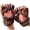 A1#-Brown, variant on Women's Cute Cat Paw Fingerless Gloves, Warm Half Finger Cartoon Mittens