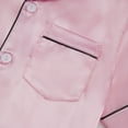 thumbnail image 5 of Gyratedream 4-14Y Child Boy Girl Silk Satin Pajamas Set,Short Sleeve Tops+Shorts Sleepwear Suit, 5 of 7