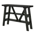 thumbnail image 4 of Wicks 2-Shelf Wood Reclaimed Black Oak Console Table, 4 of 7