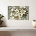 thumbnail image 2 of Elephant Stock Magnolia Simplicity Neutral Gray Wall Art - Horizontal Canvas Wall Art - Living Room Wall Decor - Floral And Botanical Canvas - Green And Gray Decor By Silvia Vassileva - 12" x 8", 2 of 8