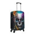 thumbnail image 6 of Cauagu Modern Abstract Colorful Skull Print Travel Luggage Cover,Travel Dust-proof Suitcase Cover Softside Suitcase Protector for 18-32inch,Not Included Suitcase, 6 of 8