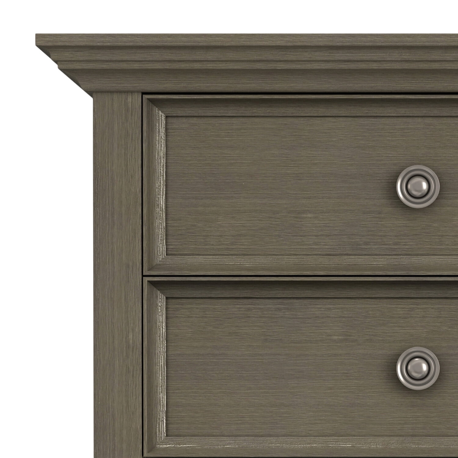 Amherst 24 inch Wide Solid Wood Transitional Bedside Table in Farmhouse Grey