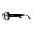 thumbnail image 3 of Whimsical Pop Color Oval Rectangle Mod Sunglasses Black - Pink, 3 of 4